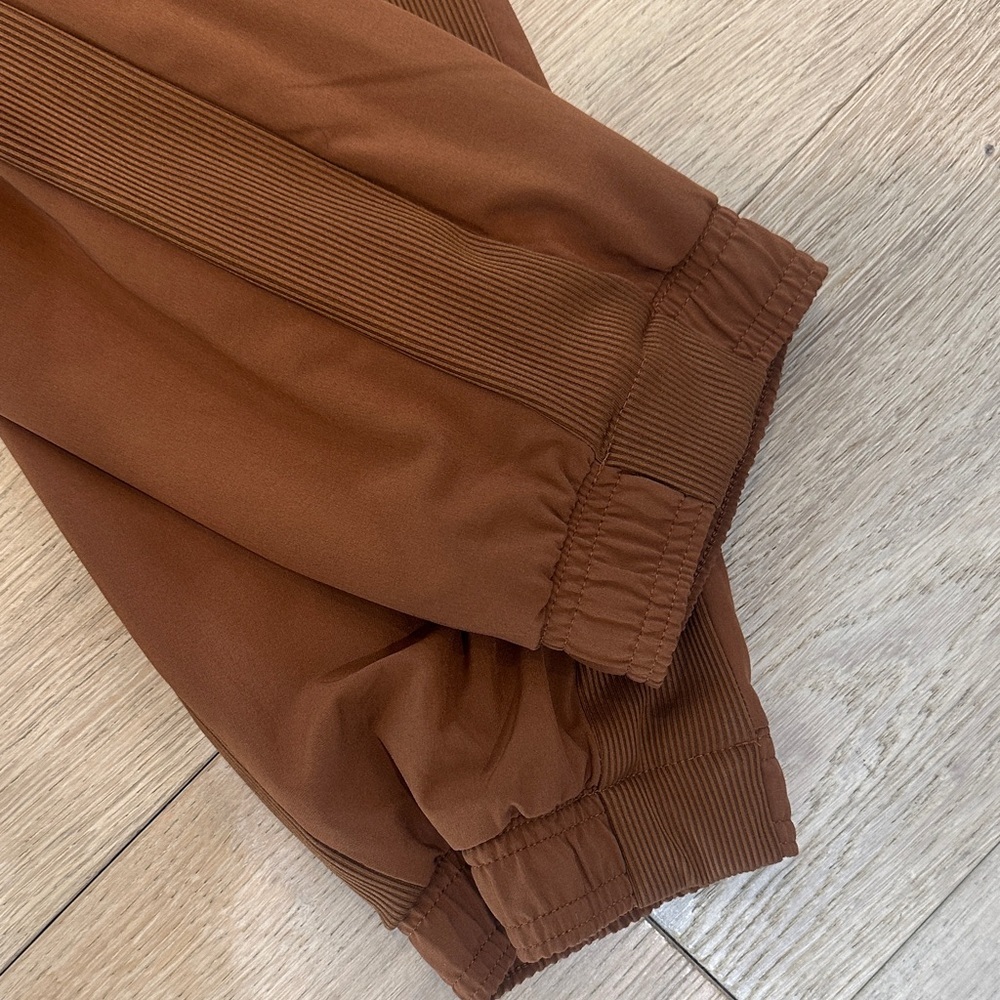 Athleta Brown Jogger Pants with side ribbed detail - Picture 4 of 6
